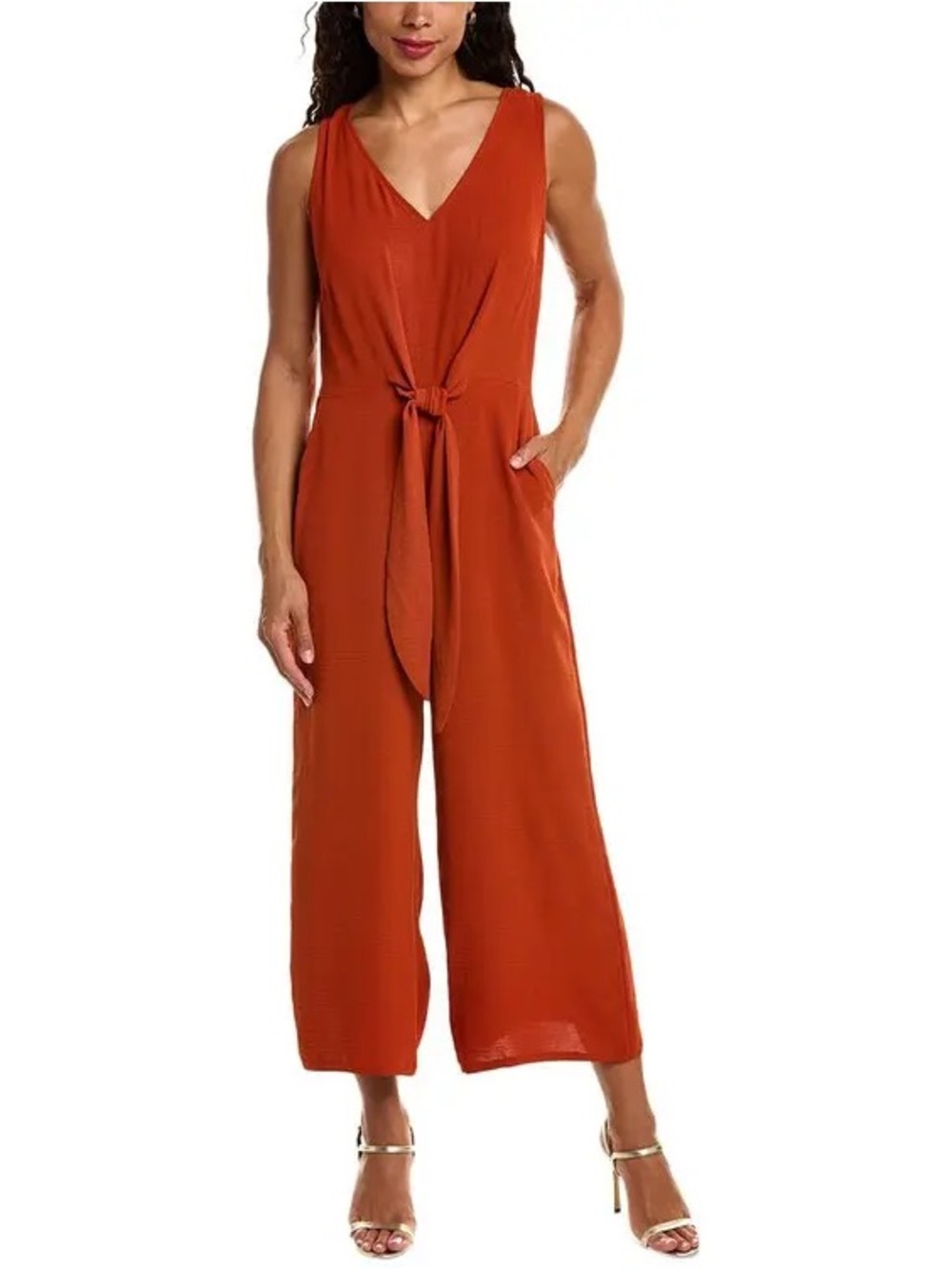 NWT Vince Camuto Tie-Front Jumpsuit